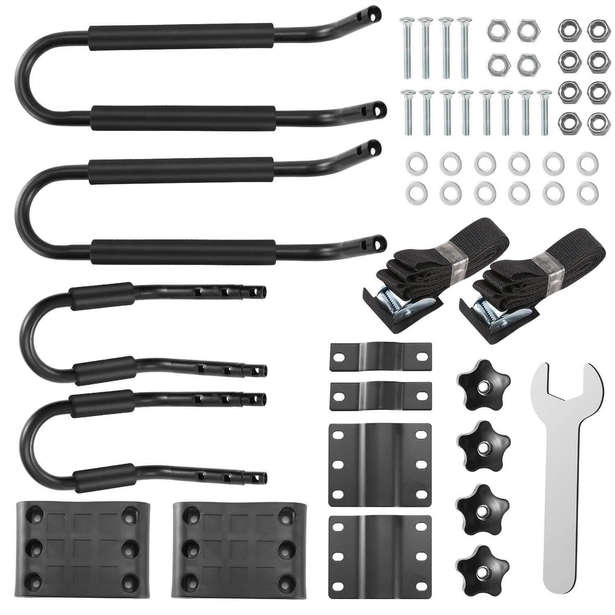 1-Pair: Universal J-Bar Kayak Carrier Automotive - Tophatter Daily Deals