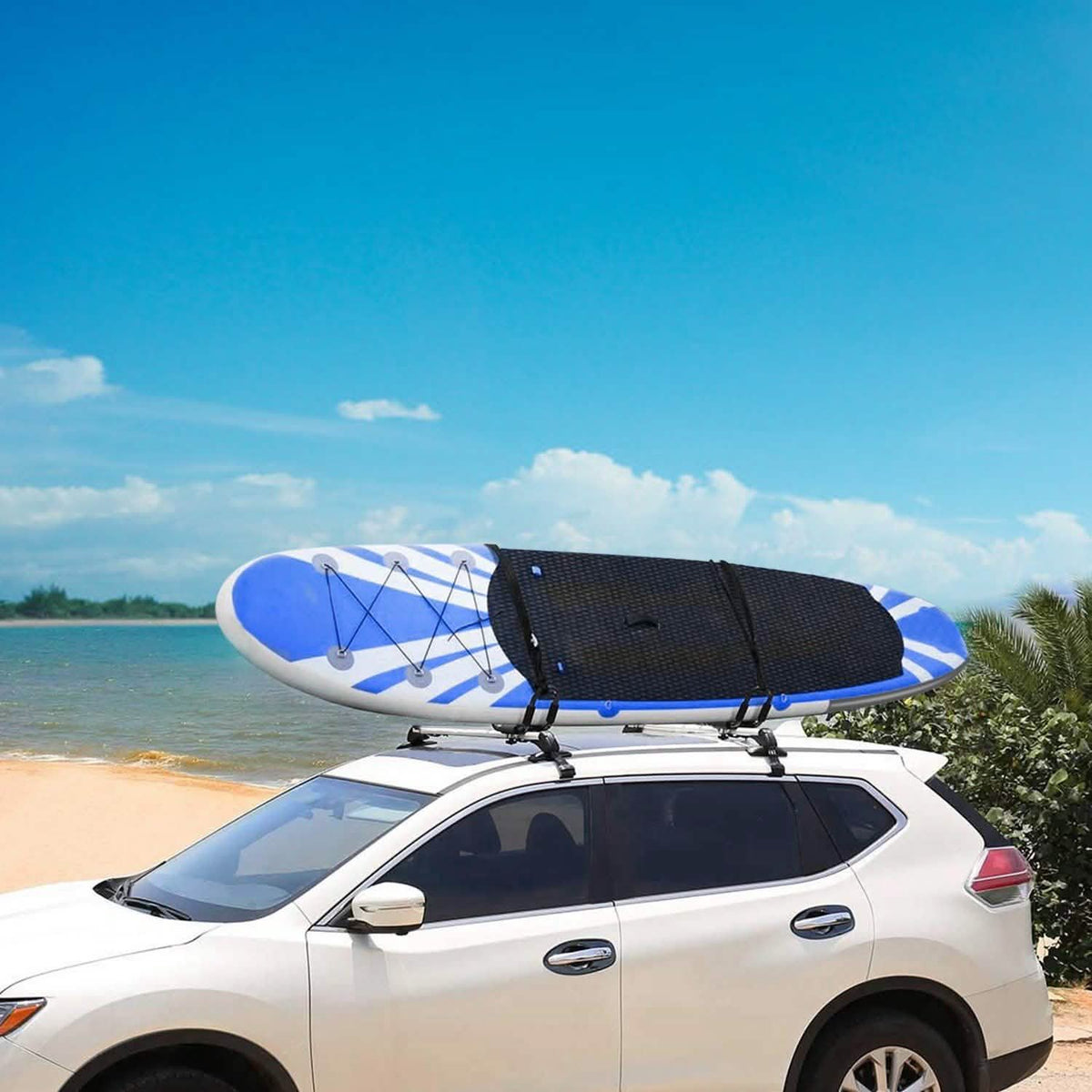 1-Pair: Universal J-Bar Kayak Carrier Automotive - Tophatter Daily Deals