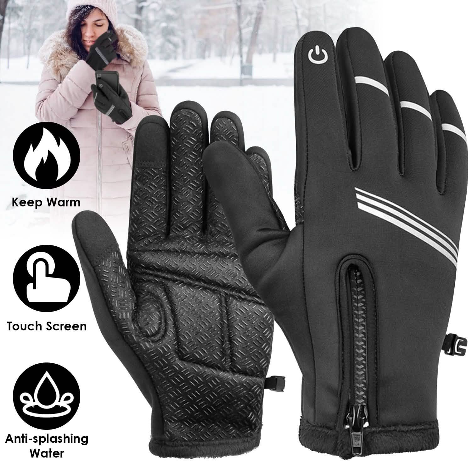 1-Pair: Winter Touchscreen Thermal Gloves Outdoor Recreation - Tophatter Daily Deals