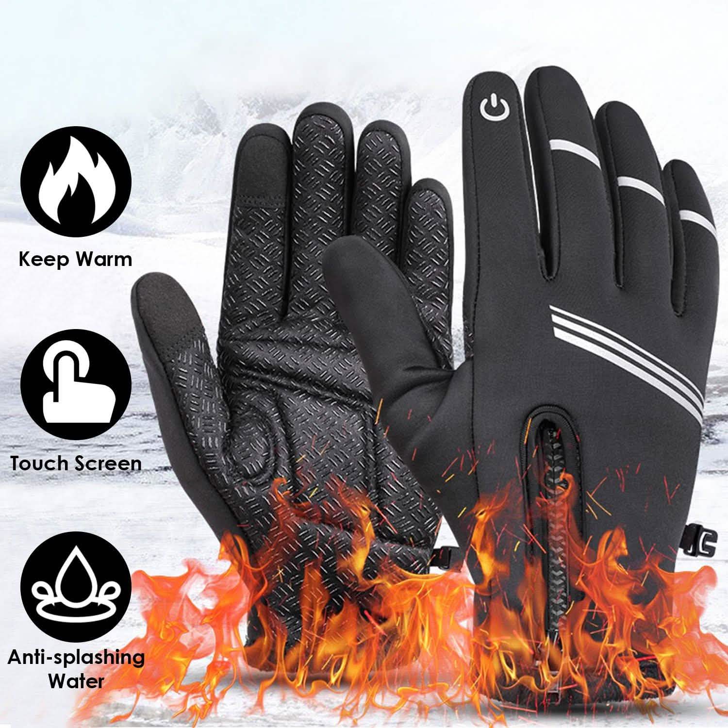 1-Pair: Winter Touchscreen Thermal Gloves Outdoor Recreation - Tophatter Daily Deals