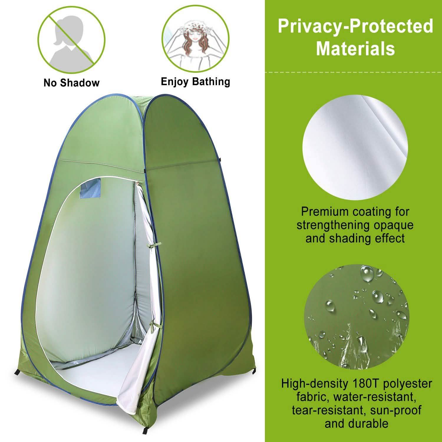 Outdoor Pop Up Toilet Tent Outdoor Recreation - Tophatter Daily Deals