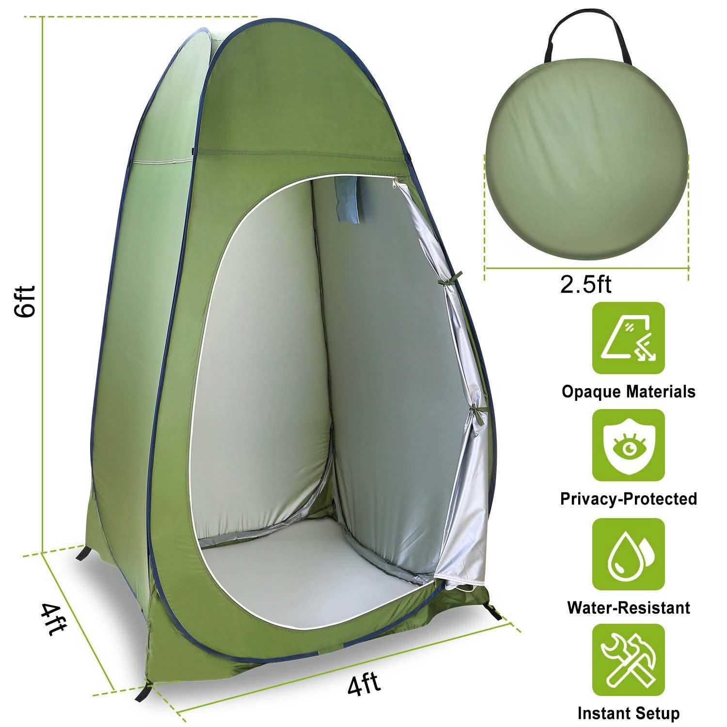Outdoor Pop Up Toilet Tent Outdoor Recreation - Tophatter Daily Deals