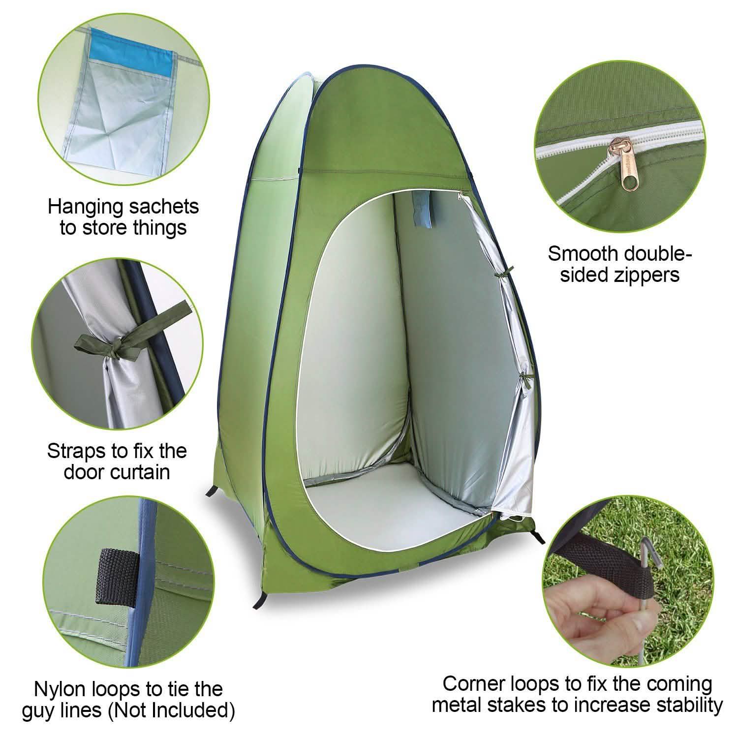 Outdoor Pop Up Toilet Tent Outdoor Recreation - Tophatter Daily Deals