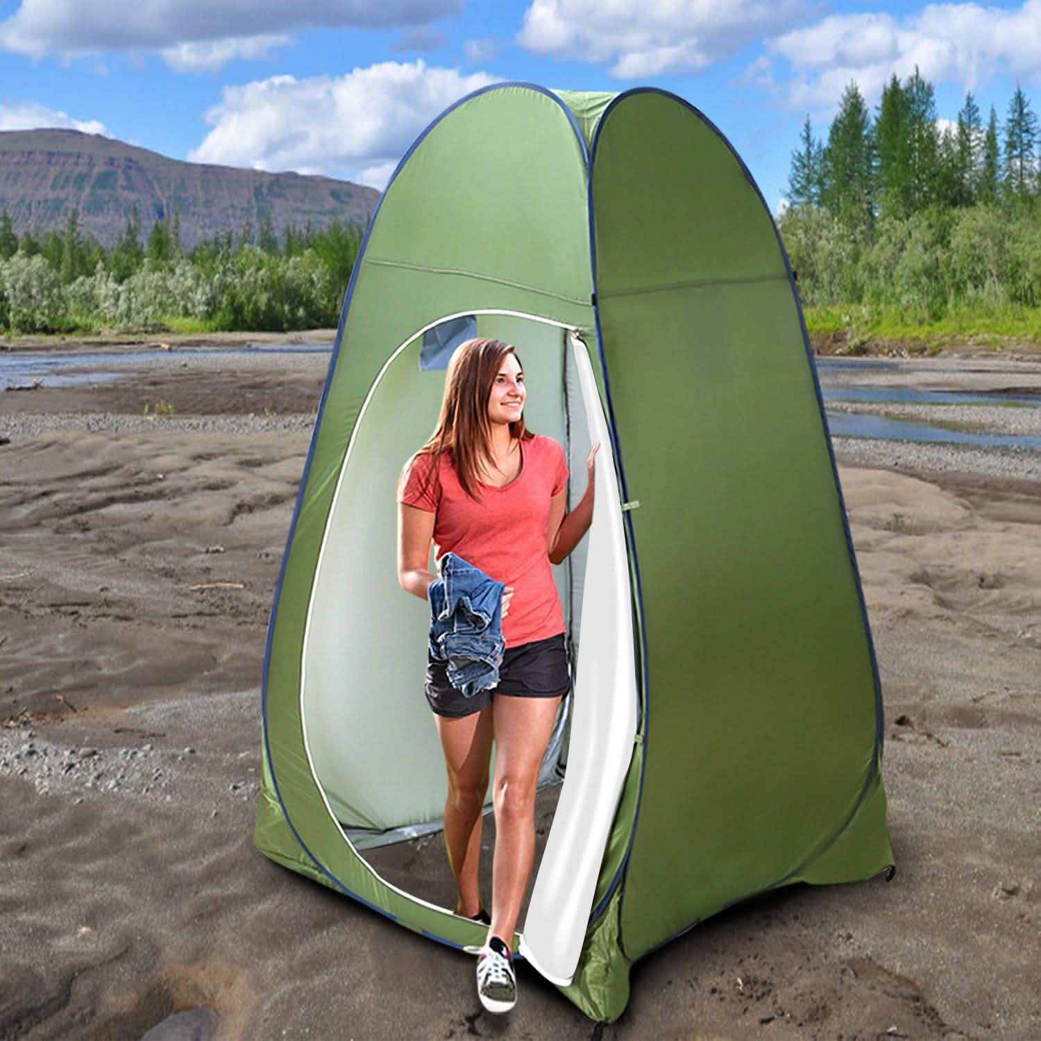 Outdoor Pop Up Toilet Tent Outdoor Recreation - Tophatter Daily Deals