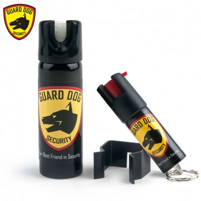 Red Home & Away Protection Kit Pepper Spray - 1/2 oz Keychain + 3 oz Collectible Weapons - Tophatter Daily Deals