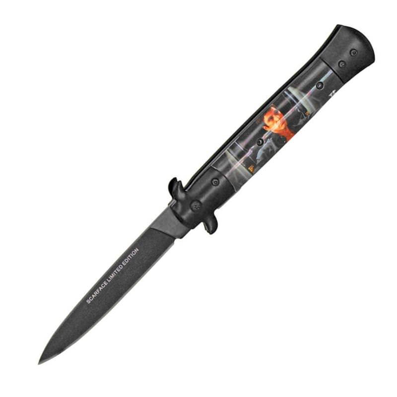 Stiletto Style Assisted Opening Knife - Gangster 3 - TOPHATTER'S ARMORY DEALS Collectible Weapons - Tophatter Daily Deals