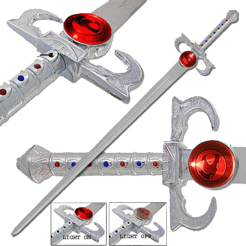 Deluxe Thundercats Lion-O's Sword of Omens Replica With Light Up Effects Collectible Weapons - Tophatter Daily Deals