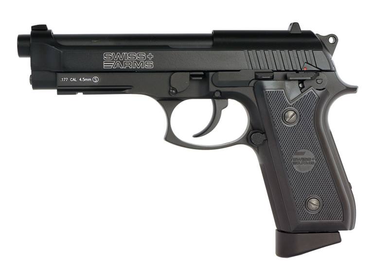 Swiss Arms P92 .177 CALIBER 4.5mm Full Metal CO2 Blowback Gun - TOPHATTER'S ARMORY DEALS Collectible Weapons - Tophatter Daily Deals