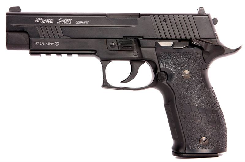 SIG Sauer P226 X-Five BAX System Full Metal Blow Back CO2 Pistol .177 Cal 4.5 mm - TOPHATTER'S ARMORY DEALS Collectible Weapons - Tophatter Daily Deals