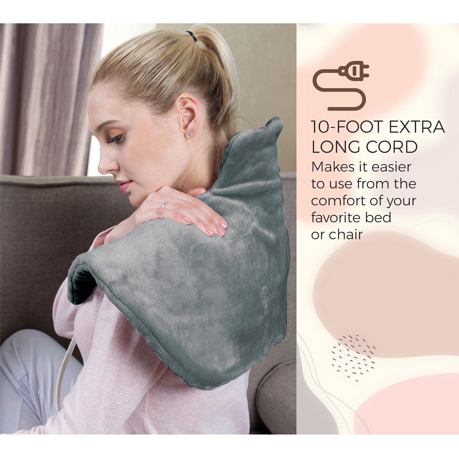 Pursonic Electric Neck & Shoulder Heating Pad Massagers & Wraps - Tophatter Daily Deals