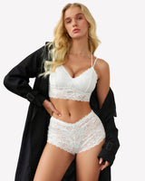 2 Piece Lace Bra and Panty Set Lingerie Sets-Bra Sets - Tophatter Daily Deals