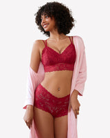 2 Piece Lace Bra and Panty Set Lingerie Sets-Bra Sets - Tophatter Daily Deals