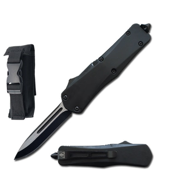 7" Black Tactical Recon OTF Combat Knife - Tophatter's Guns'N'Weapons Store - FREE SHIPPING Collectible Weapons - Tophatter Daily Deals