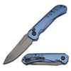 Blue Survival Military Switch Blade Pocket Knife 8 Inch Overall - TOPHATTER'S ARMORY DEALS Collectible Weapons - Tophatter Daily Deals