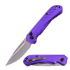 8" Purple Clip Point Blade Switchblade Automatic Pocket Knife - TOPHATTER'S ARMORY DEALS Collectible Weapons - Tophatter Daily Deals