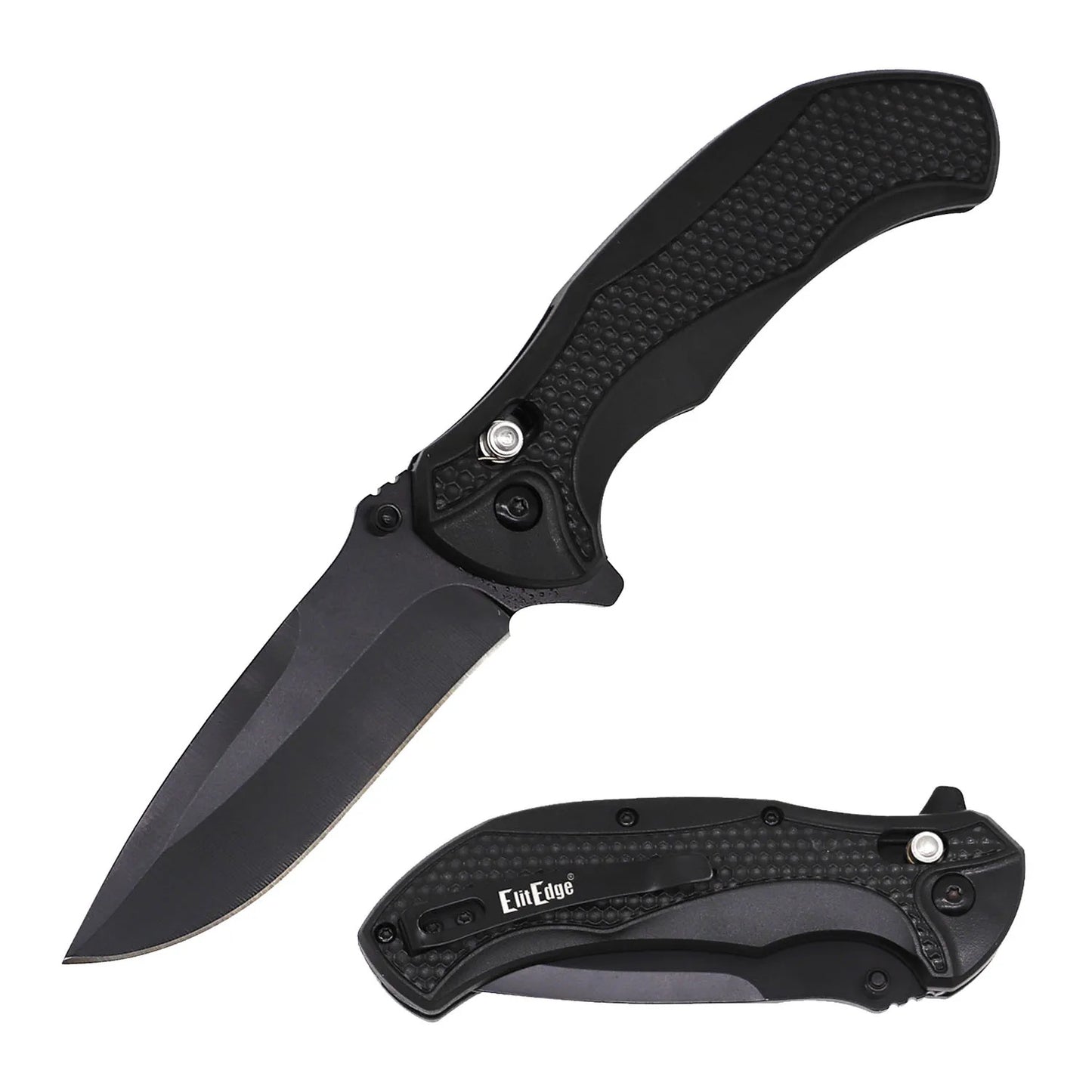 4.75" Closed Black Spring Assisted Axis Lock Folding Knife Collectible Weapons - Tophatter Daily Deals