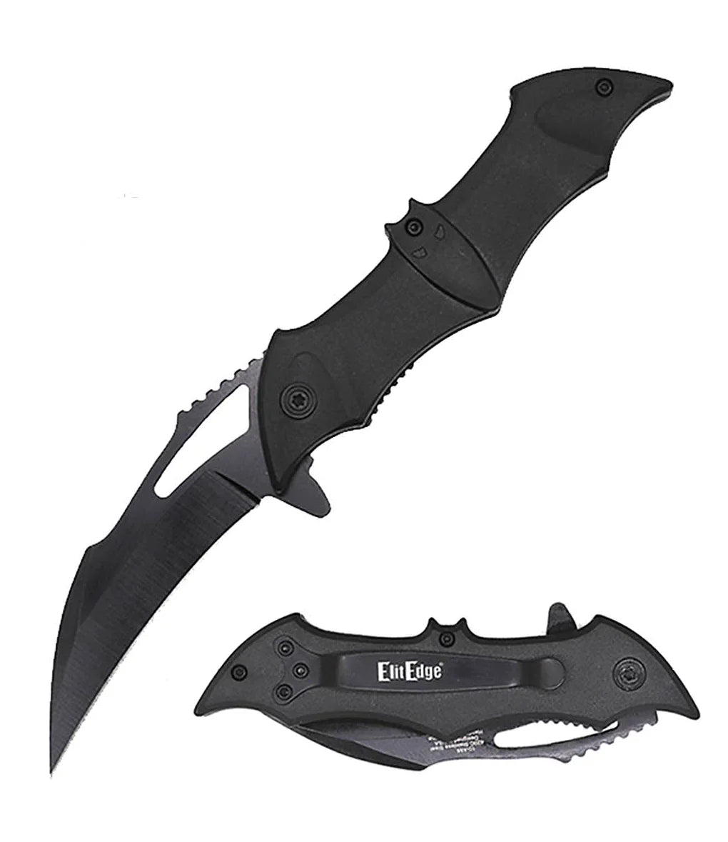 Spring Assisted Bat Knife With ABS Handle - Tophatter Daily Deals