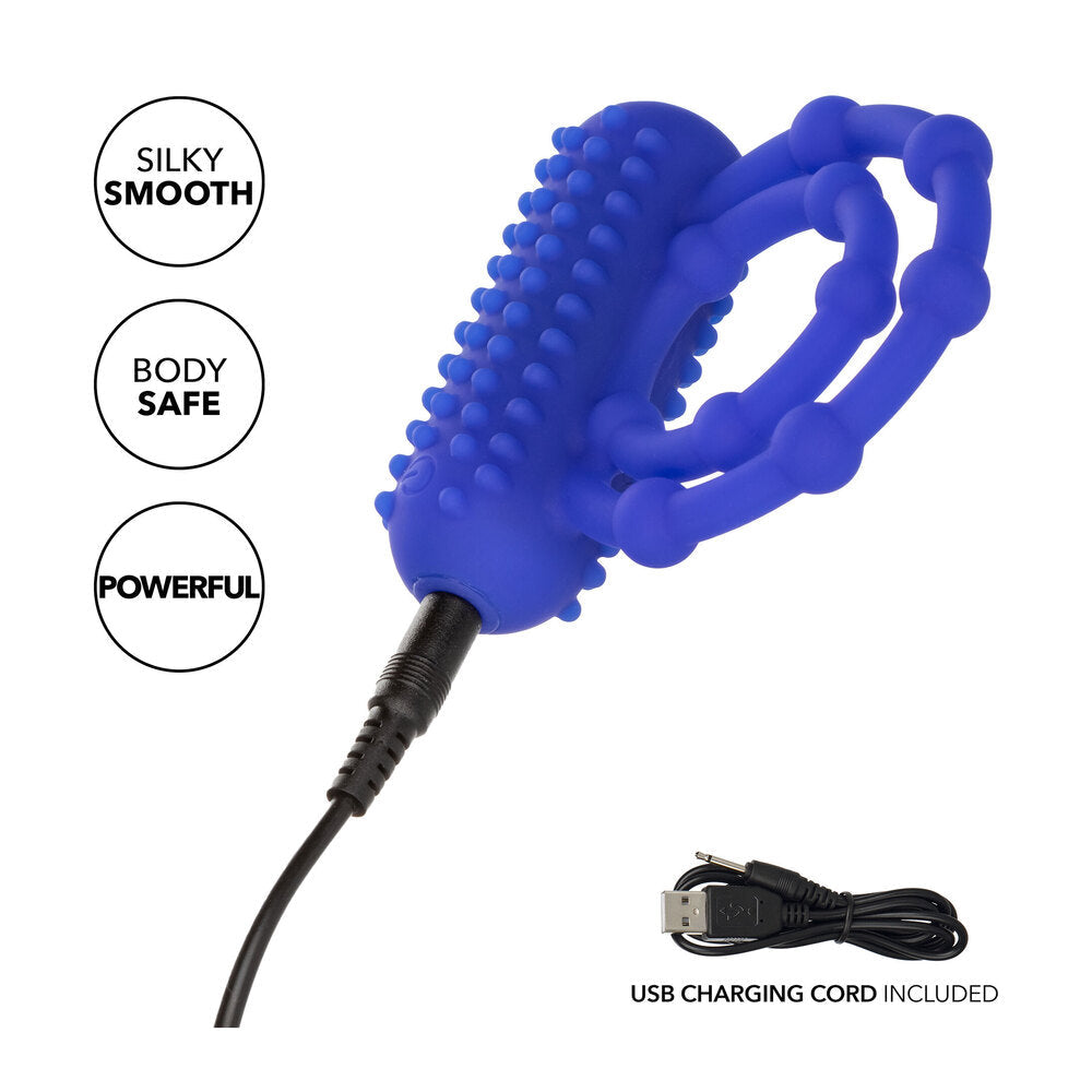 Maximus 10 Bead Rechargeable (Black) – Stretchy Silicone Cock Ring > Cock Ring > Vibrating - Tophatter Daily Deals