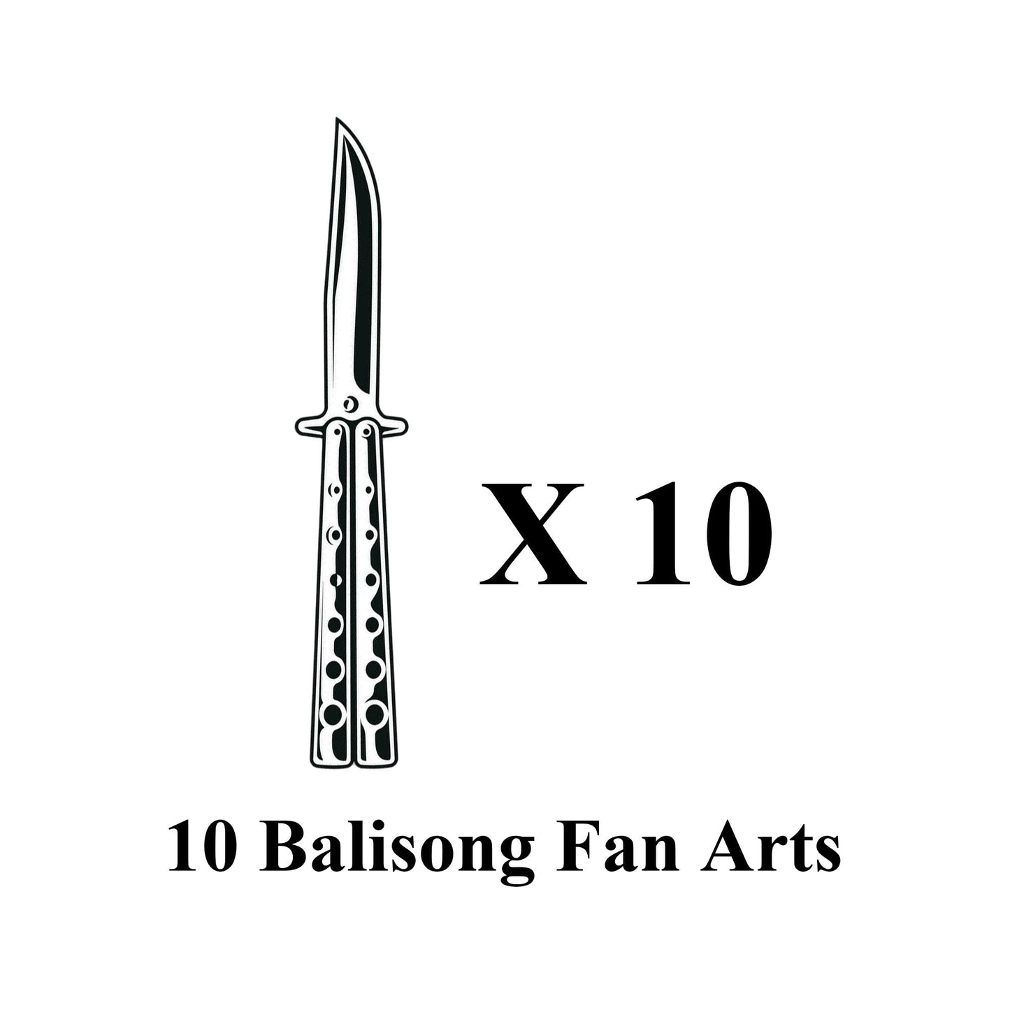 ACG Balisong Fan Arts Mystery Prize Pack Random 10 PCS - Tophatter Daily Deals