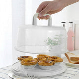 10" Cake Storage Container with Handle Plastic Cake Box Kitchen Storage - Tophatter Daily Deals