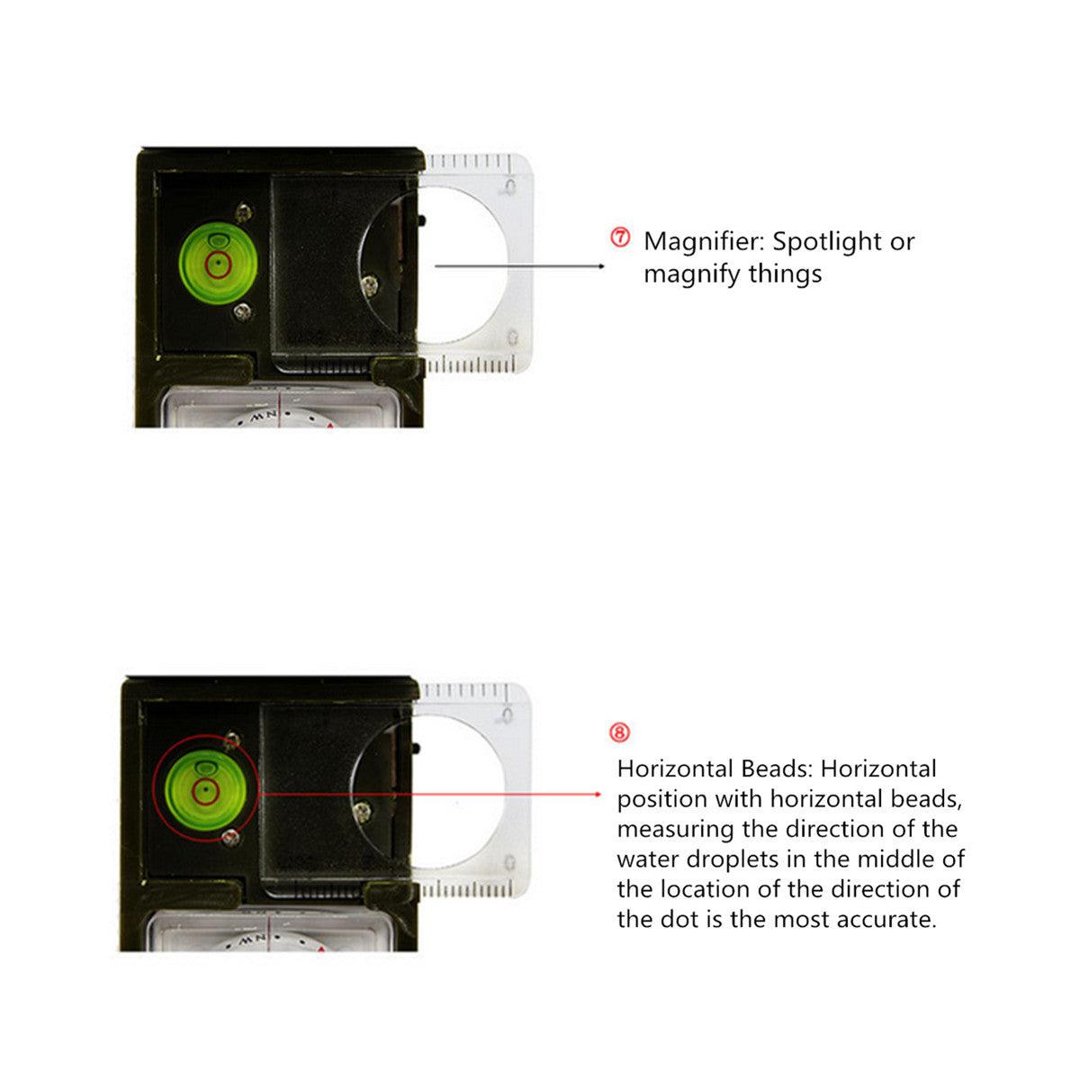 10-IN-1 PORTABLE PROFESSIONAL MULTITOOL COMPASS - Tophatter's Army Deals OUTDOOR - Tophatter Daily Deals