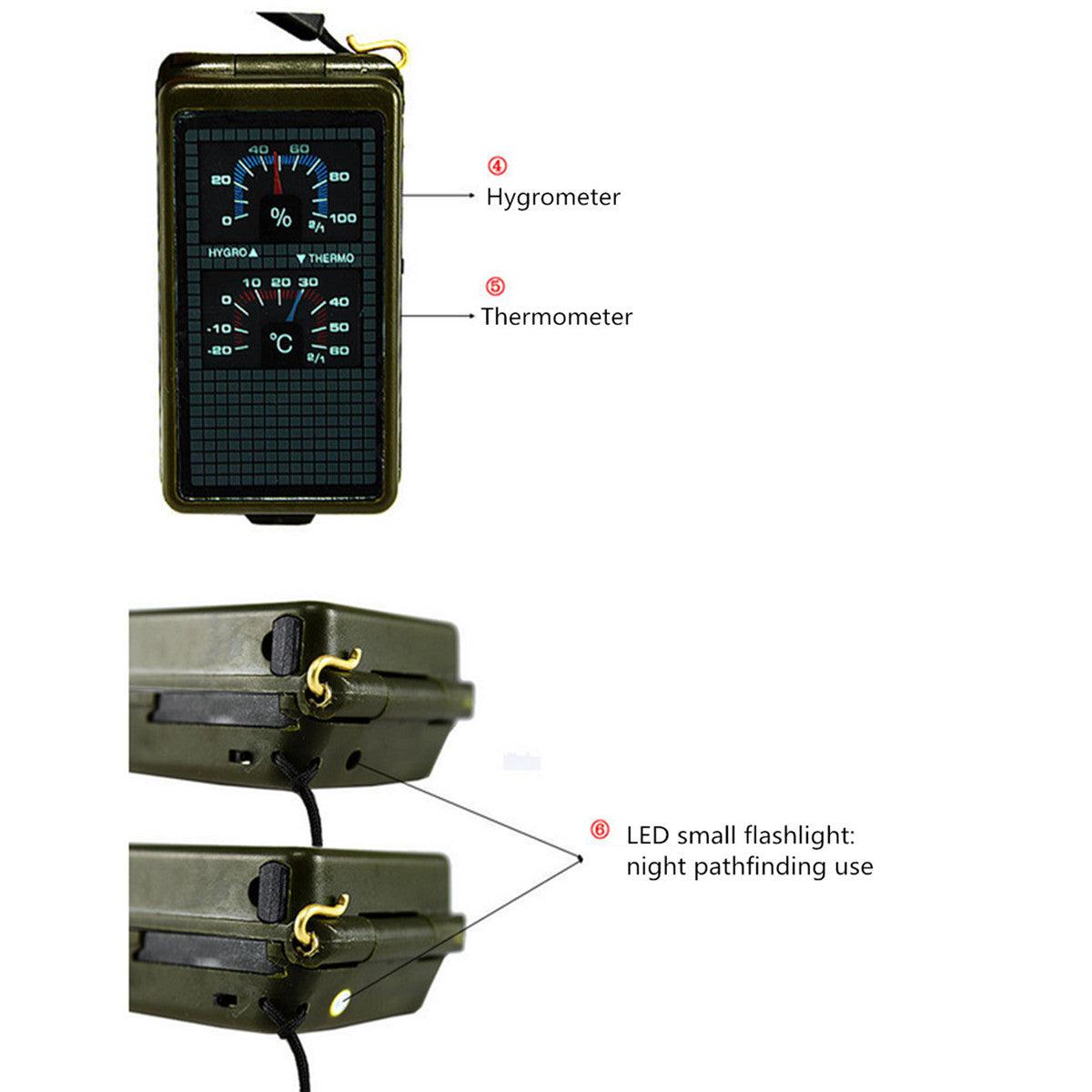 10-IN-1 PORTABLE PROFESSIONAL MULTITOOL COMPASS - Tophatter's Army Deals OUTDOOR - Tophatter Daily Deals