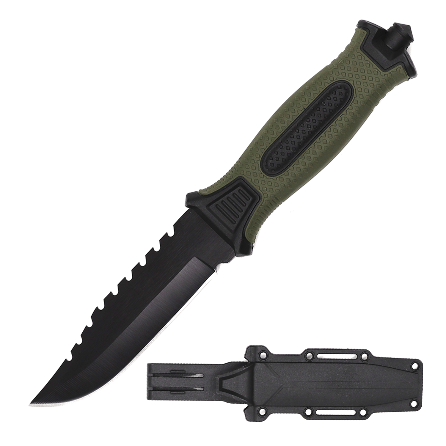 10-inch Hunting Knife with ABS Sheath - Tophatter Daily Deals