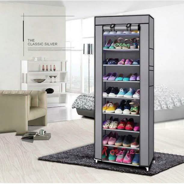 10-Layer 9 Grid Shoe Rack Shelf Storage Closet Organizer Storage & Organization - Tophatter Daily Deals