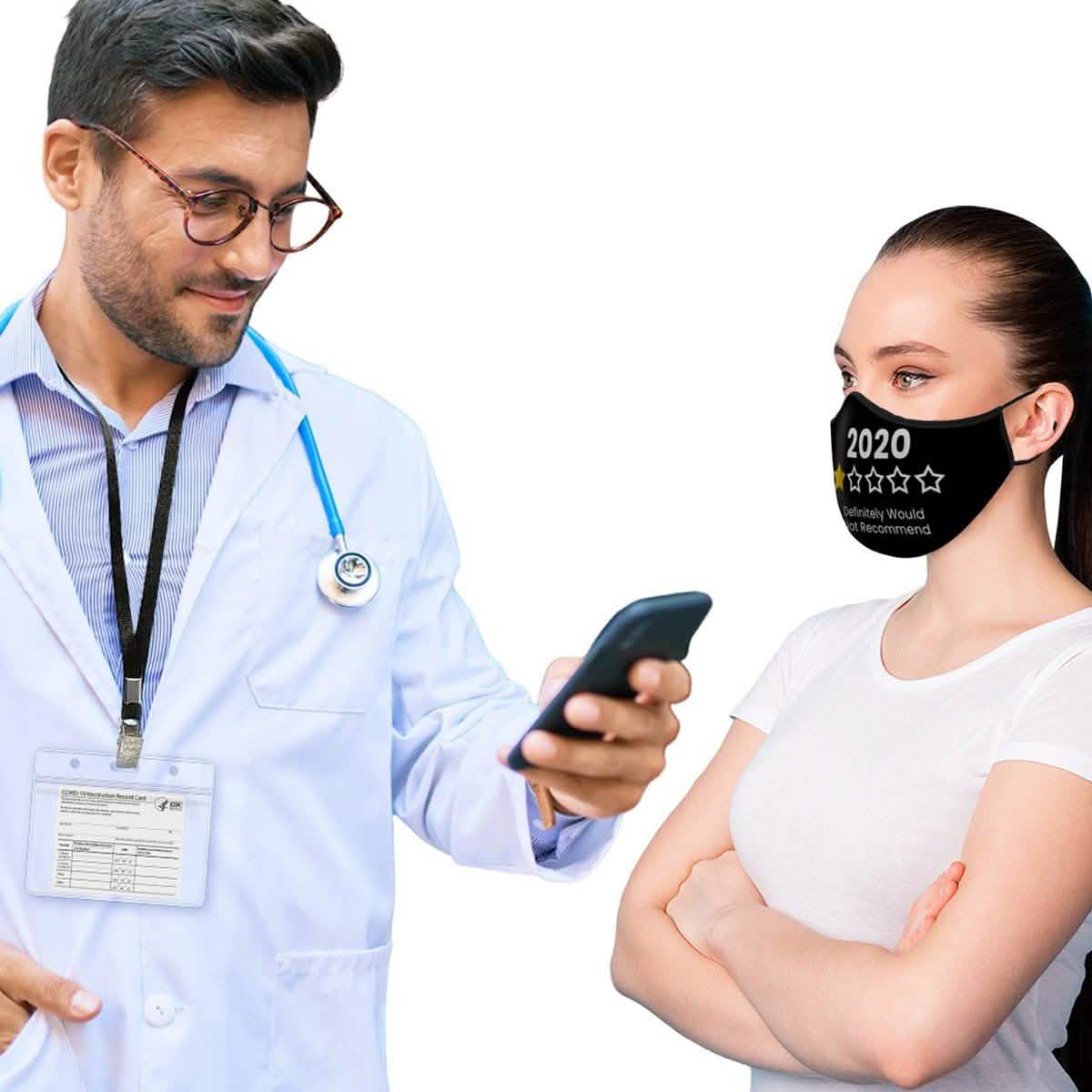 10-Pack: Adjustable Face Mask Loop Extender Id Name Badges CDC Card Holder Lanyards Face Masks & PPE - Tophatter Daily Deals