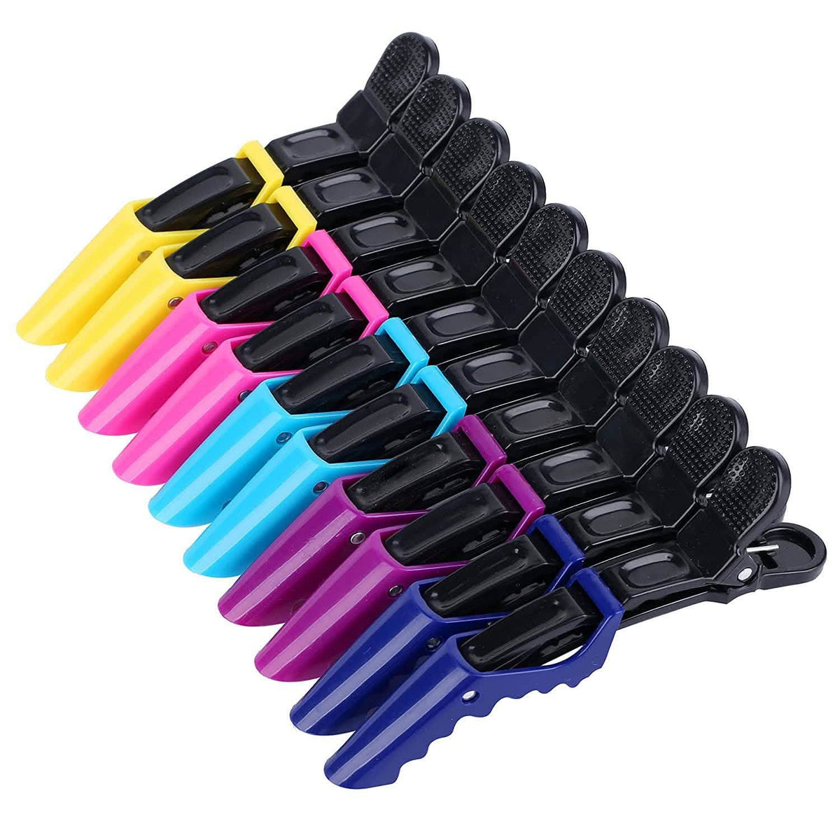 10-Pack: Alligator Styling Sectioning Clips Multicolor Beauty & Personal Care - Tophatter Daily Deals