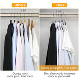 10-Pack: Clothes Hanger Non-Slip Notched Space-Saving Storage & Organization - Tophatter Daily Deals