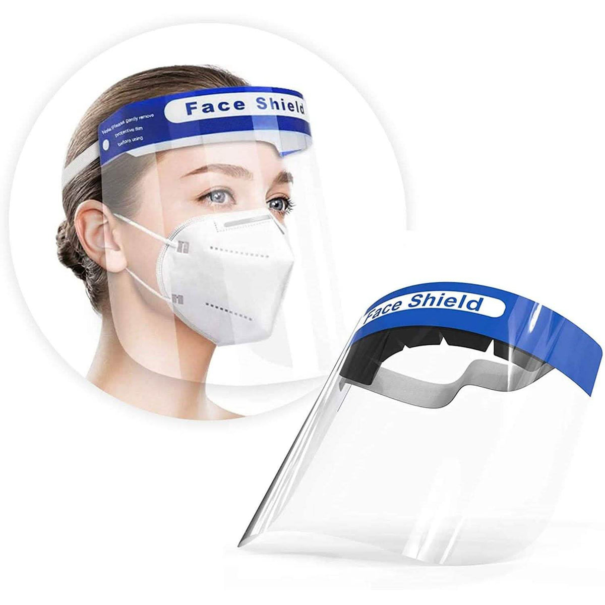 10-Pack: Face Protection Shields Face Masks & PPE - Tophatter Daily Deals