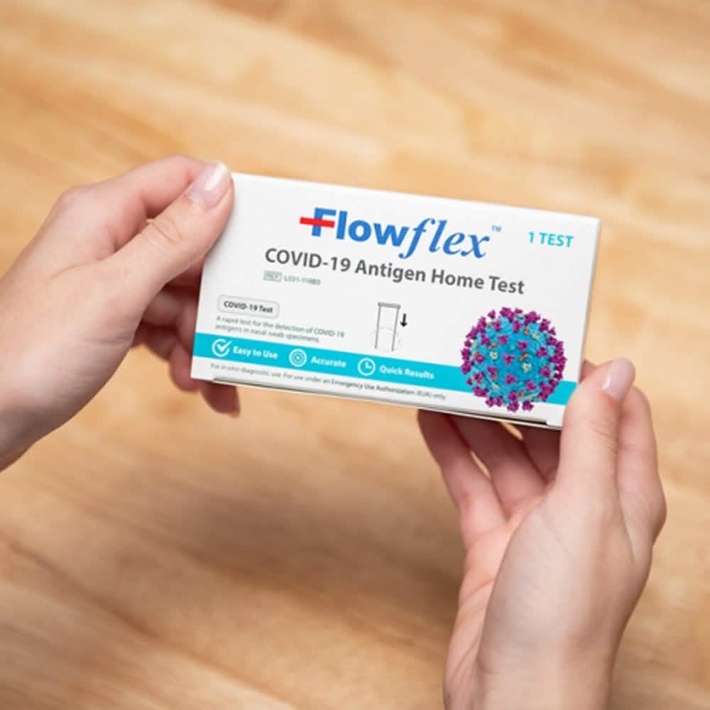 10-Pack: Flowflex COVID-19 Antigen Rapid Home Test Kit Face Masks & PPE - Tophatter Daily Deals