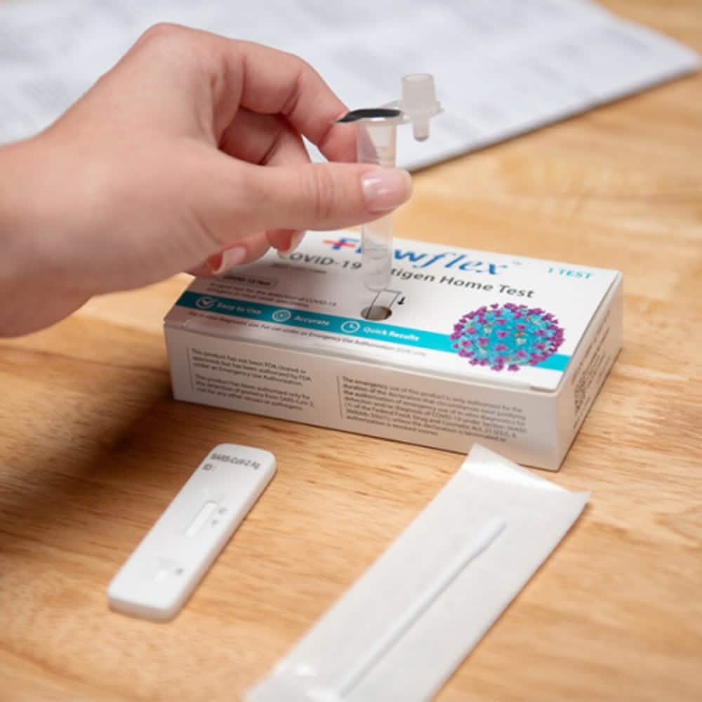 10-Pack: Flowflex COVID-19 Antigen Rapid Home Test Kit Face Masks & PPE - Tophatter Daily Deals