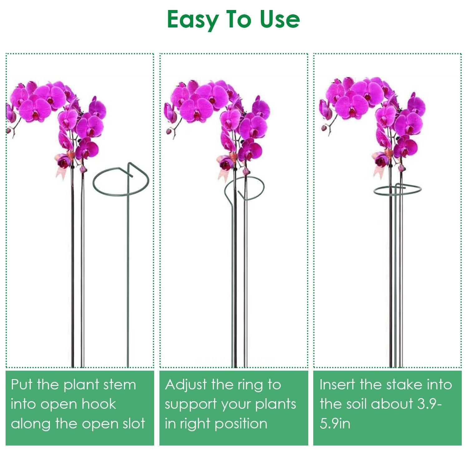 10-Pack: Plant Support Stake Garden & Patio - Tophatter Daily Deals