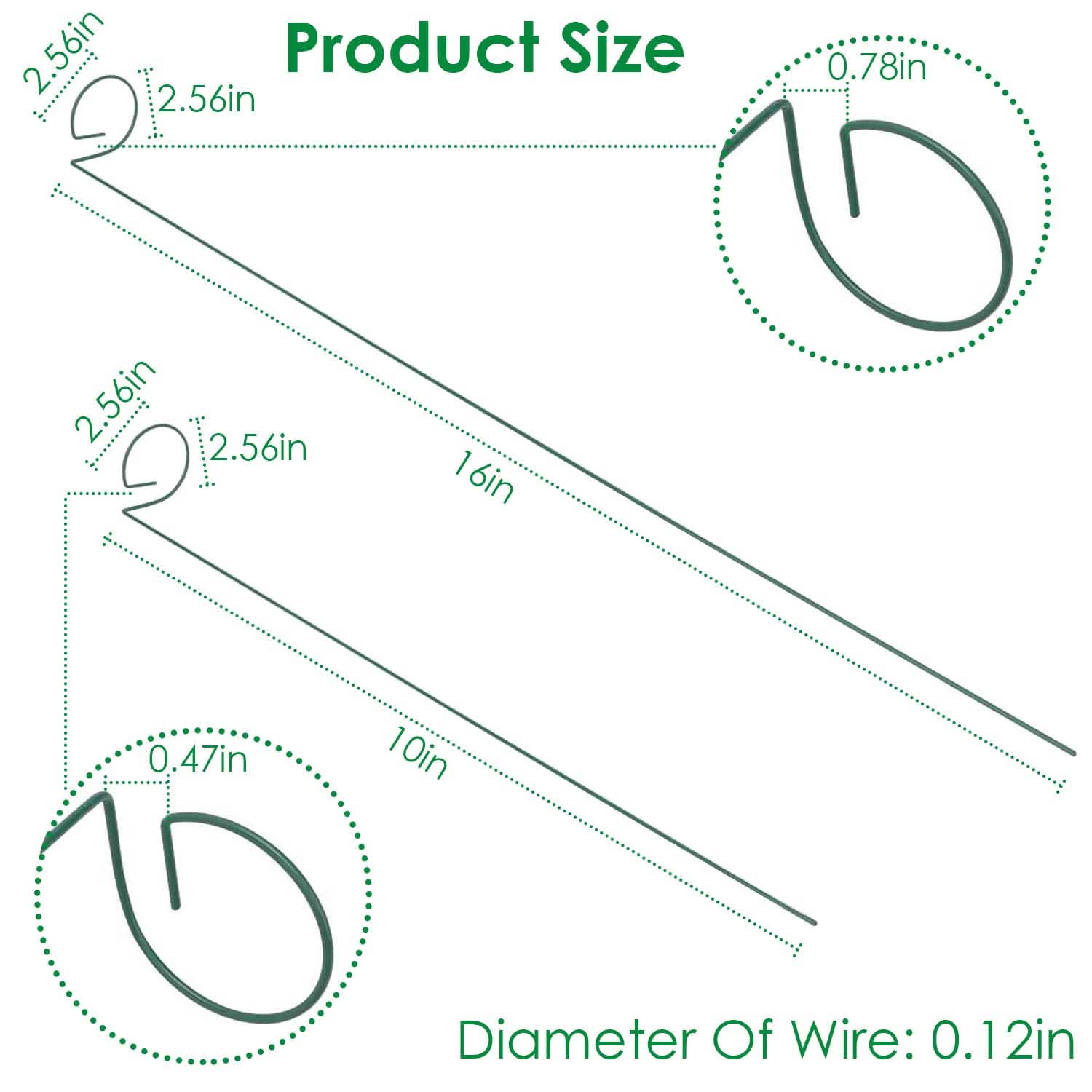 10-Pack: Plant Support Stake Garden & Patio - Tophatter Daily Deals
