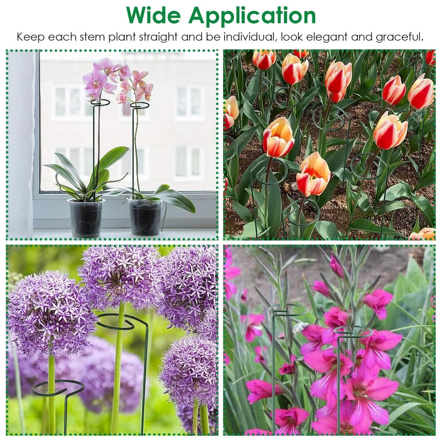 10-Pack: Plant Support Stake Garden & Patio - Tophatter Daily Deals