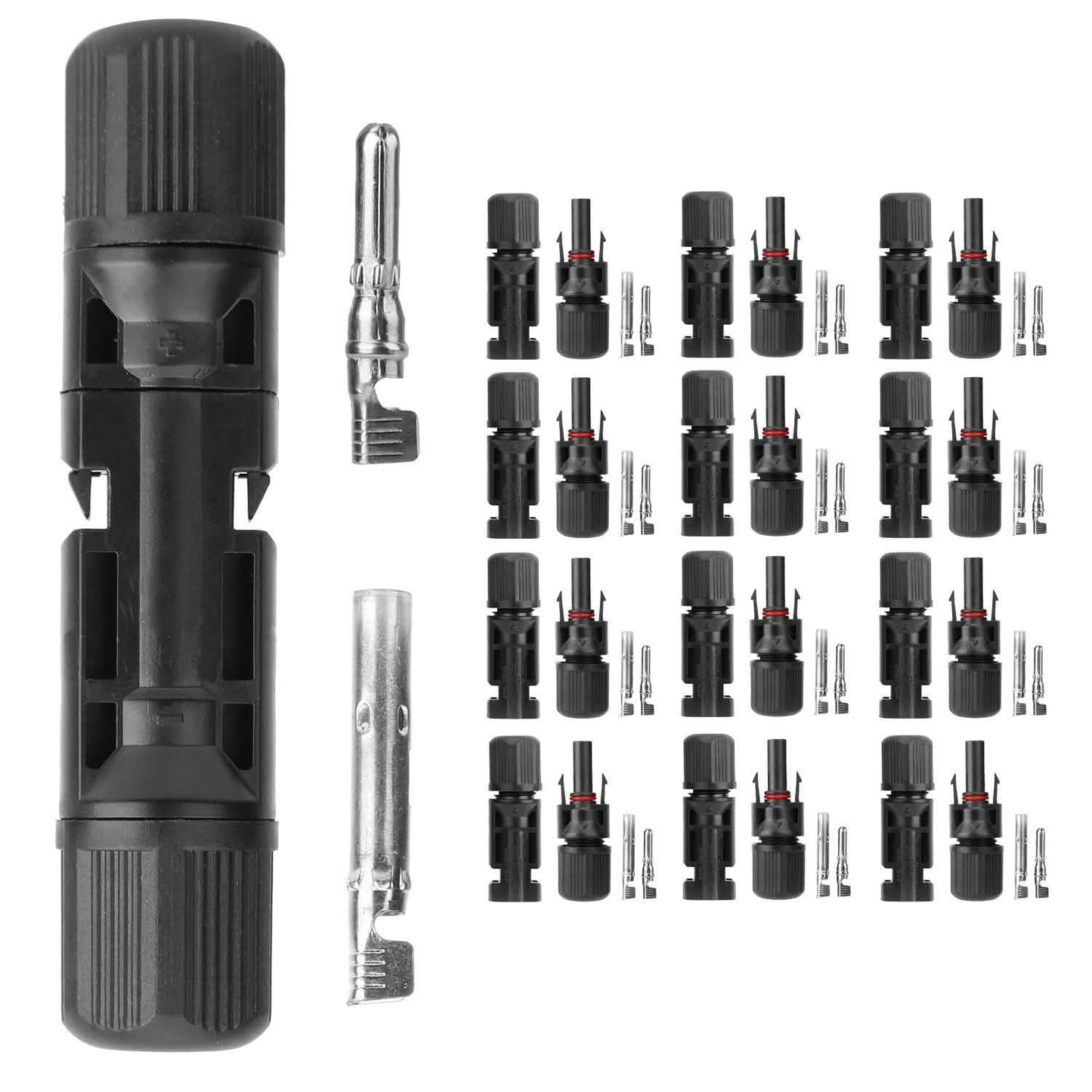 10-Pairs: Solar Panel Connectors Home Improvement - Tophatter Daily Deals