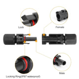 10-Pairs: Solar Panel Connectors Home Improvement - Tophatter Daily Deals