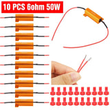 10-Piece: 50W 6Ohm Load Resistor Home Improvement - Tophatter Daily Deals