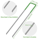 10-Piece: 6-Inch U-Type Garden Landscape Rust Resistance Turf Staples Garden & Patio - Tophatter Daily Deals