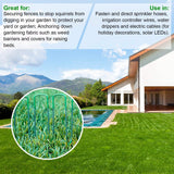 10-Piece: 6-Inch U-Type Garden Landscape Rust Resistance Turf Staples Garden & Patio - Tophatter Daily Deals