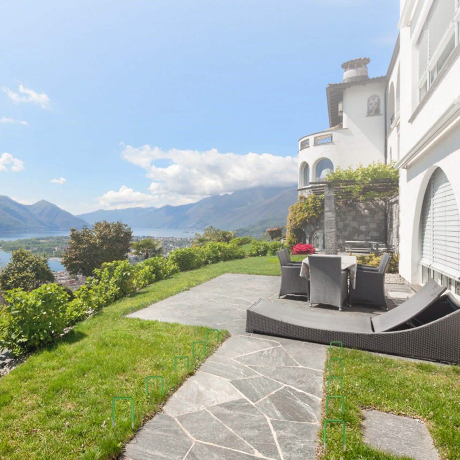 10-Piece: 6-Inch U-Type Garden Landscape Rust Resistance Turf Staples Garden & Patio - Tophatter Daily Deals