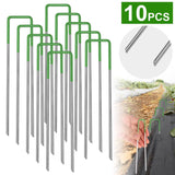 10-Piece: 6-Inch U-Type Garden Landscape Rust Resistance Turf Staples Garden & Patio - Tophatter Daily Deals