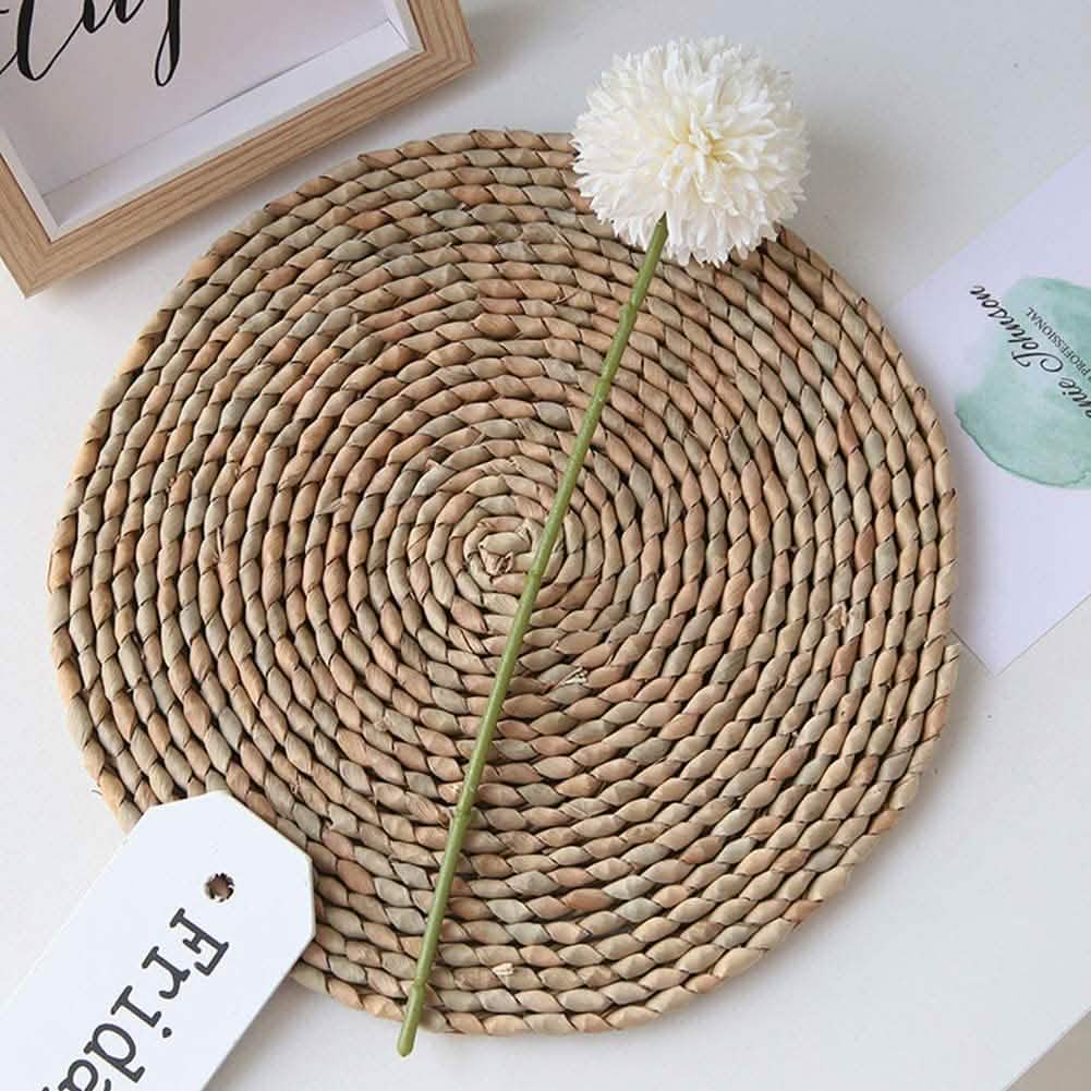 10-Piece: Artificial Flowers Chrysanthemum Ball Flowers Bouquet Furniture & Decor - Tophatter Daily Deals