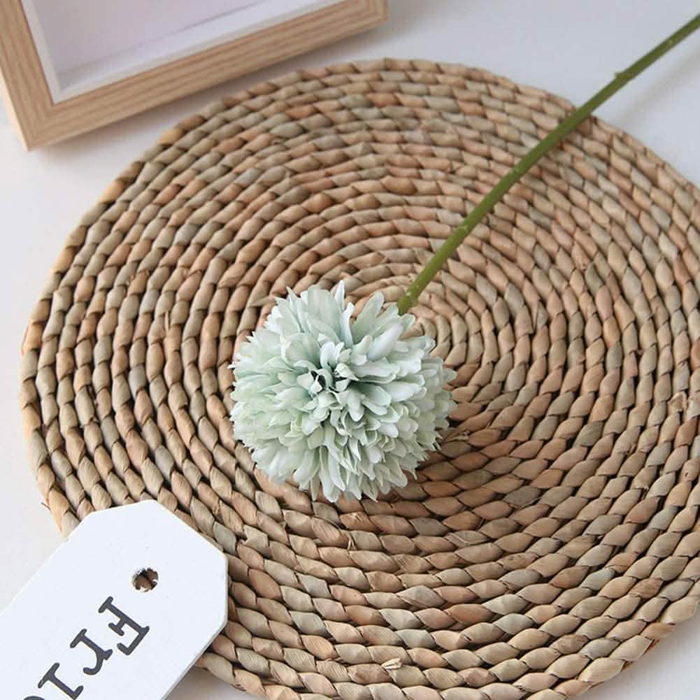 10-Piece: Artificial Flowers Chrysanthemum Ball Flowers Bouquet Furniture & Decor - Tophatter Daily Deals