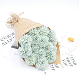 10-Piece: Artificial Flowers Chrysanthemum Ball Flowers Bouquet Light Green Furniture & Decor - Tophatter Daily Deals
