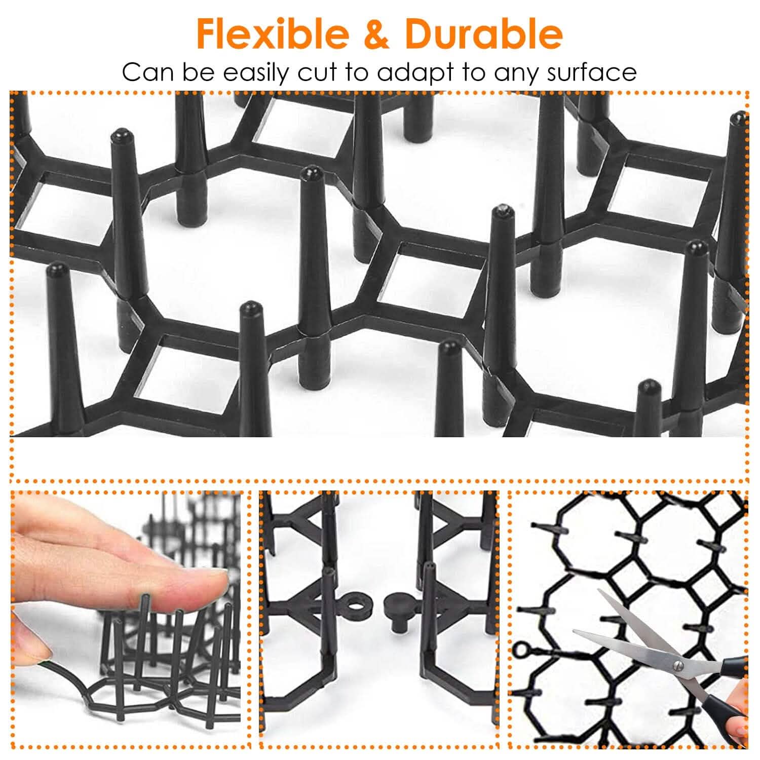 10-Piece: Cat Repellent Scat Mat with Spikes Pet Supplies - Tophatter Daily Deals