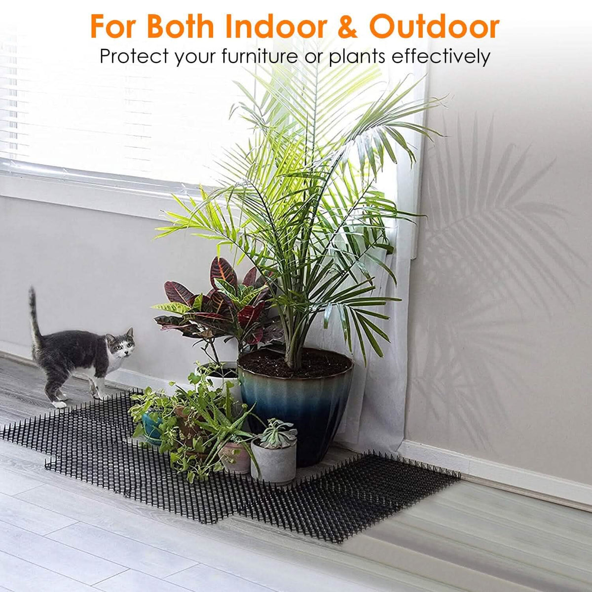 10-Piece: Cat Repellent Scat Mat with Spikes Pet Supplies - Tophatter Daily Deals