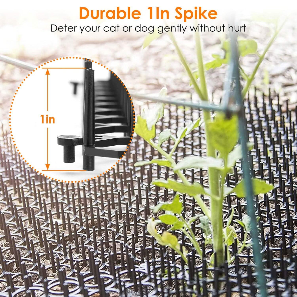 10-Piece: Cat Repellent Scat Mat with Spikes Pet Supplies - Tophatter Daily Deals